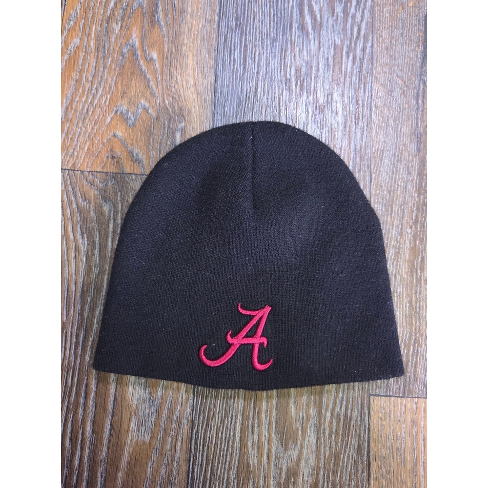 Alabama Crimson Tide Reversible Knit Beanie Hat Black Script A Bama Mens OSFM